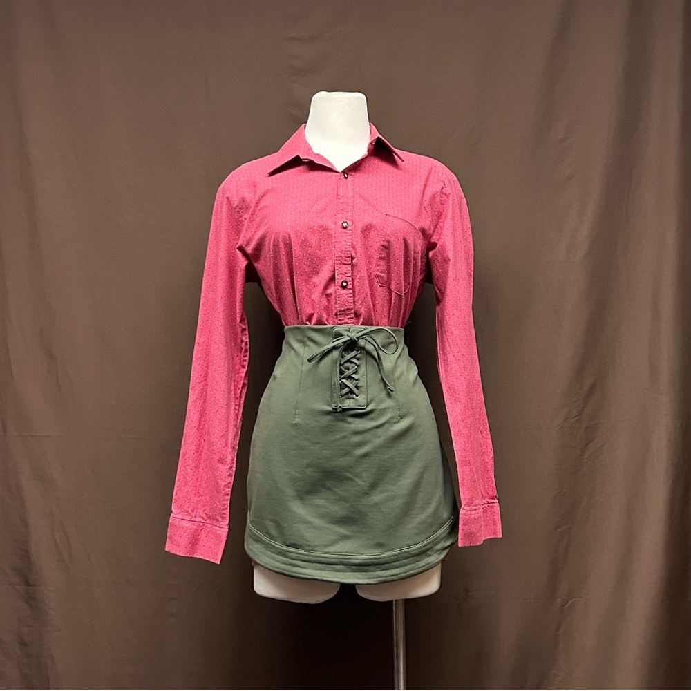 Corset mini skirt